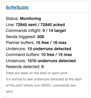 Mitigating Octoprint print quality issues with BufferBuddy
